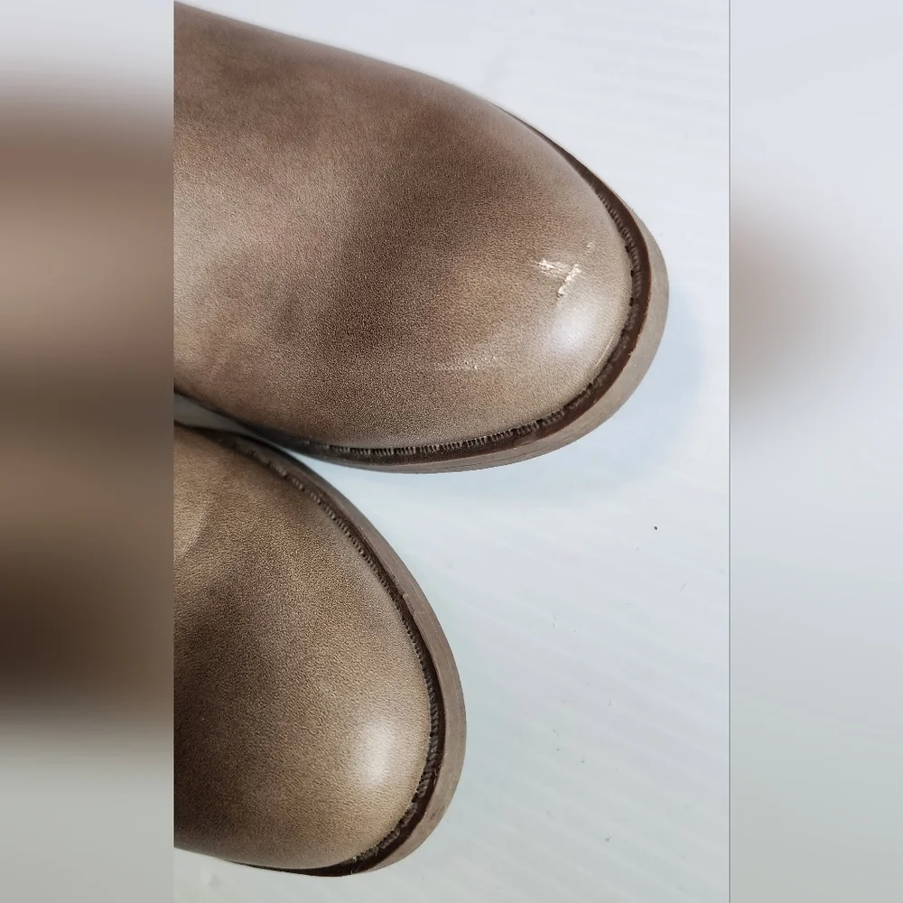 Arizona Jean Company Brown Ankle Booties with Side Zipper - Picture 3 of 8